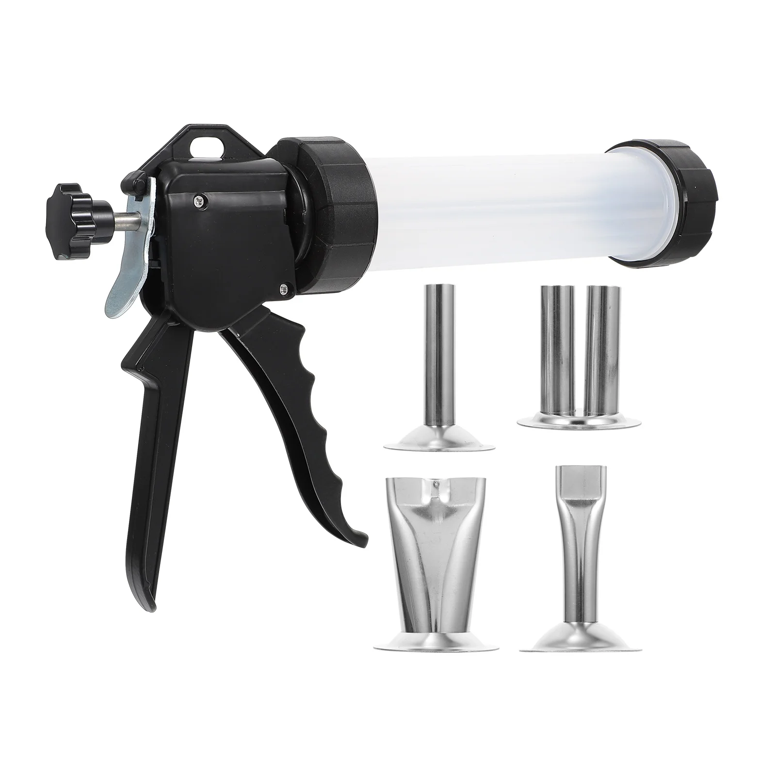 

1Set Stainless Steel Manual Sausage Stuffer Hand Tool Meat Filling Supplies Sausage Production Kit Manual Meat Filler Supplies,