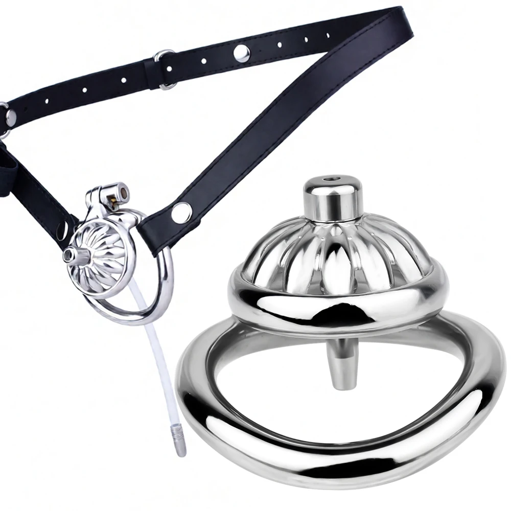 LEZEE: La Caja de Castidad Masculina con Tubo Uretral Metálico para una Experiencia de Control Total