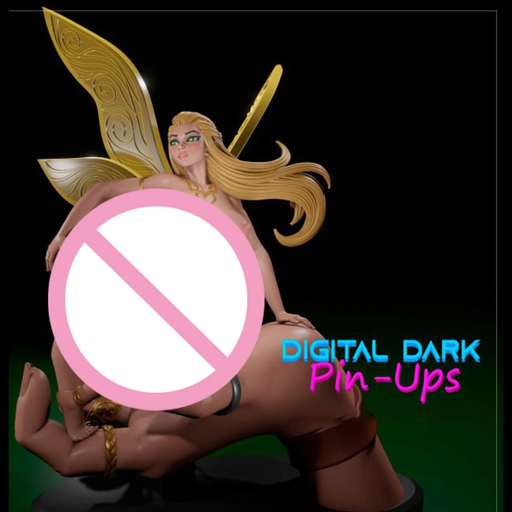 

1/24 3d Printing Model Kit Sexy Slave Fairy NSFW Elf Girl Anime Figure Model Kit DIY Miniature Reduction Statue Unpainted Toys