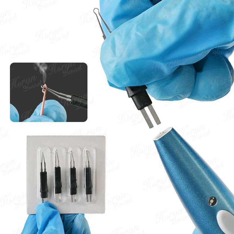 

Dental Heated Gutta Cutter Tips 4 pcs/pack for Gutta Percha Point Heating Tooth Gum Cutter Dentistry Consumables