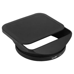 Haoge LH-X18 Square Metal Lens Hood With Cap for Fujifilm Fuji Fujinon XF16-80mm/F4 XF 16-80mm F4 R OIS WR Lens