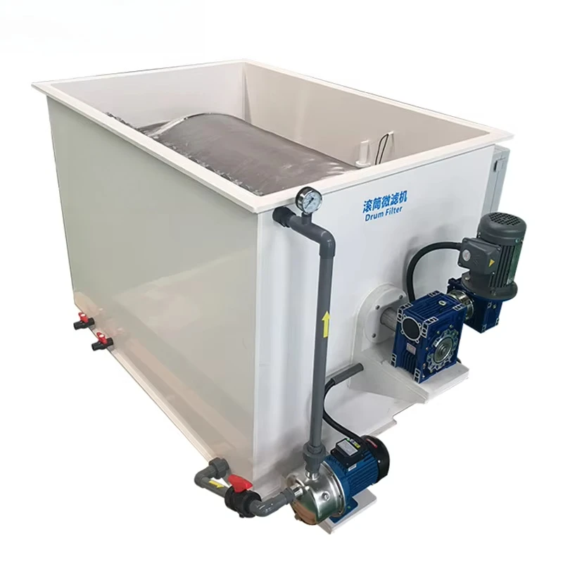 High Quality Rdf Drum Filter 200 Mesh Small Mini Rotary Drum Filter for Aquaculture