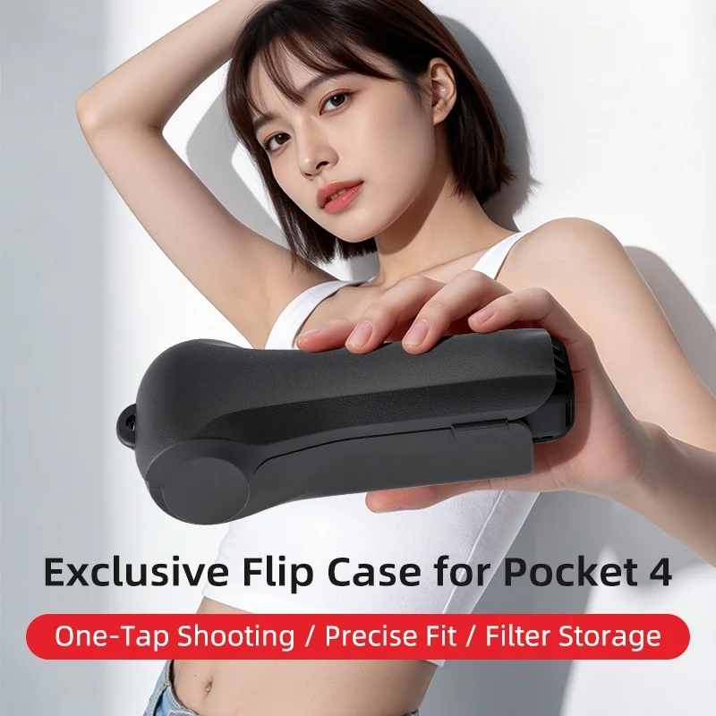 

Защитный чехол для объектива стабилизатора DJI Osmo Pocket 4, крышка камеры, защита экрана и объектива, мягкий внутренний жесткий чехол, быстрое открытие/закрытие