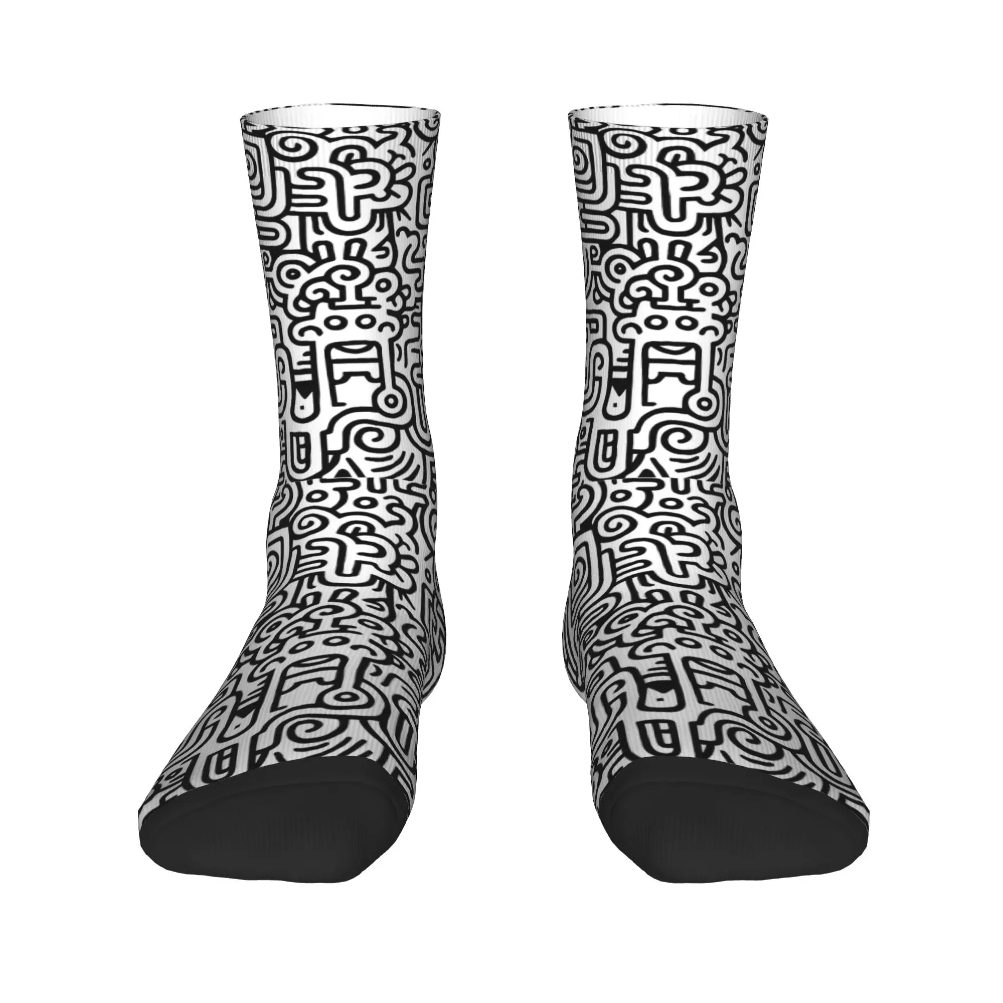 Men Socks Pop Art Abstract  Stockings Anti Sweat Soft Socks Winter Casual Custom Skateboard Socks