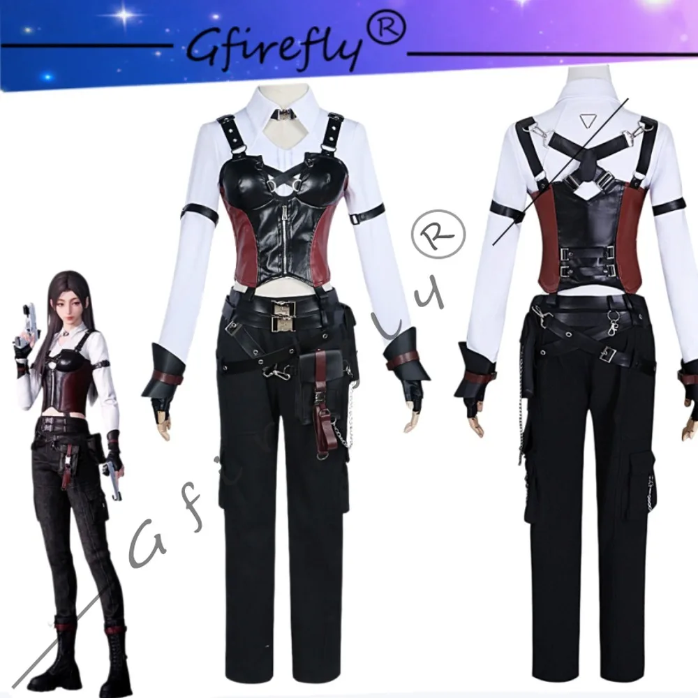 

Love and Deepspace Heroine Miss Hunter Pants Combat Cosplay Costume Full Set Women Game Comic Con Halloween Game Party Outfit
