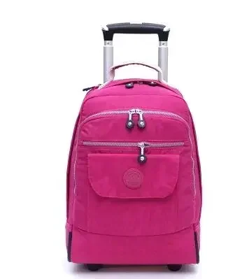 18 Inch Wheeled Backpacks for Laptop Waterproof Travel Trolley Backpack Large Capacity Men Trolley Bags Luggage Carry-on Bags 가방