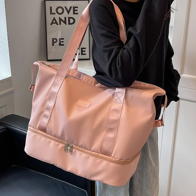 

Outdoor Travel Bag Large Capacity Light Travel Sports Gym Bag Dry Wet Handbags For Women Female Swimming Shoulder Fitness