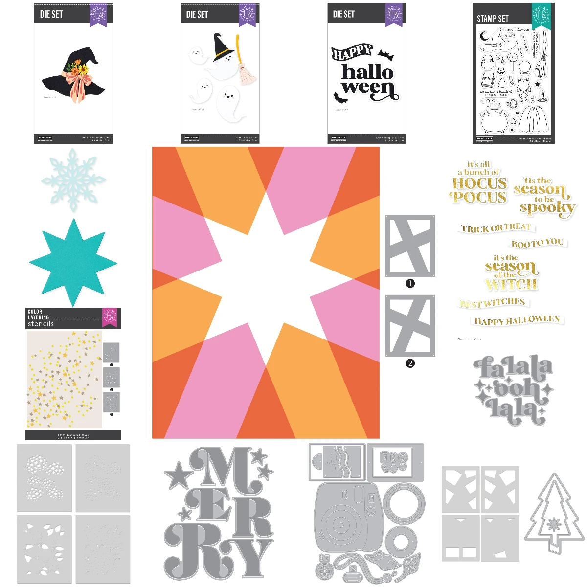 Tricks and Treats Stamps 2025 New Dies Stencil Scrapbook Diary Decoration Embossing Template Diy Greeting Card Handmade