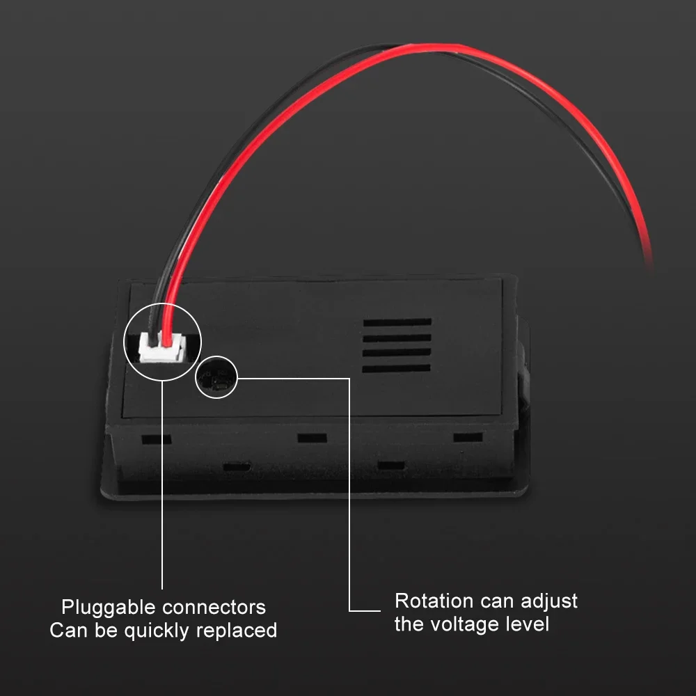 6133A DC Battery Voltmeter 8V-100V Capacity Indicator Power Meter Lithium LiFePO4 Lead-Acid Cell 12V 24V 48V for LCD Battery