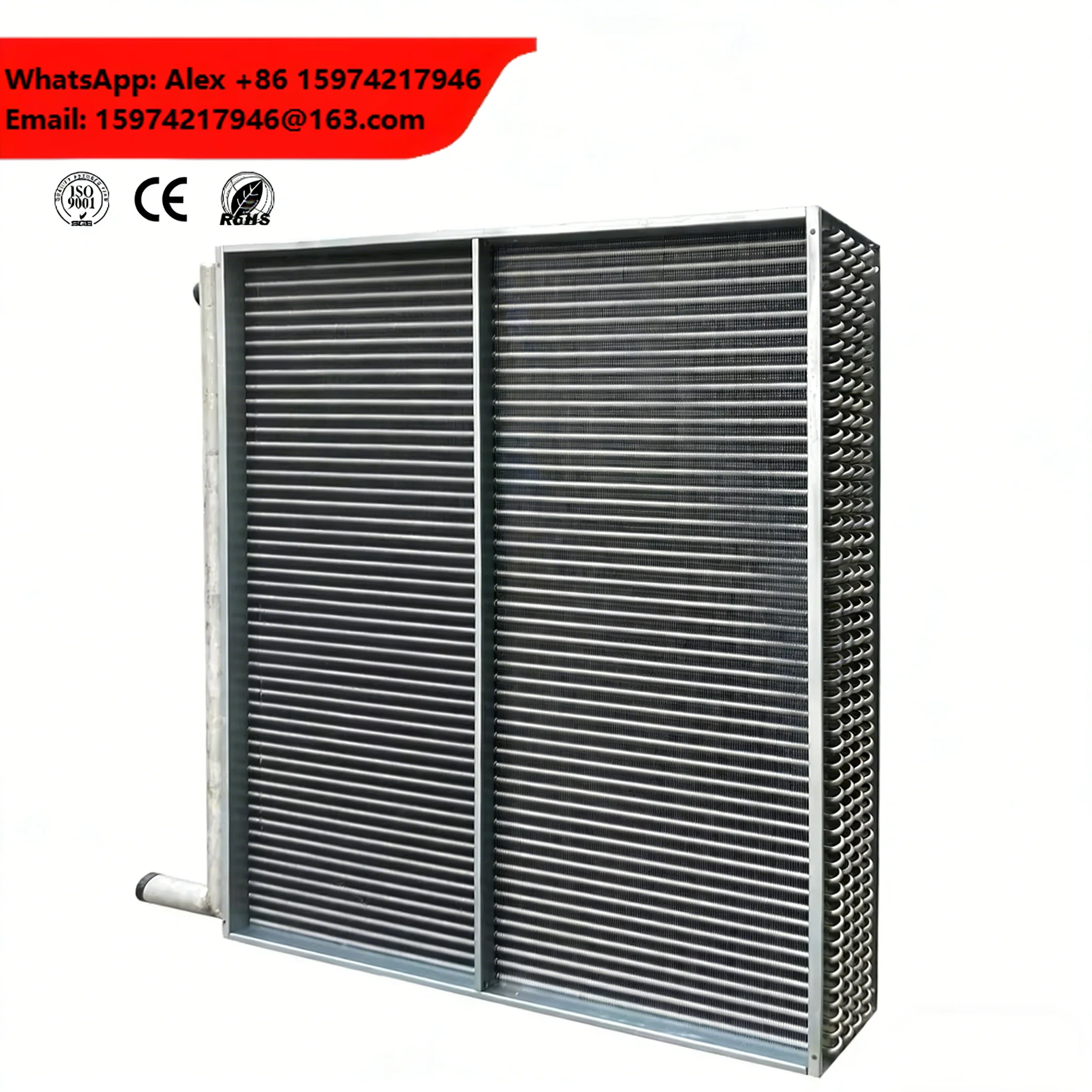 YKF Rust-proof Finned Tube Surface Cooler Custom Aluminum Radiator Heat Exchanger For Refrigeration