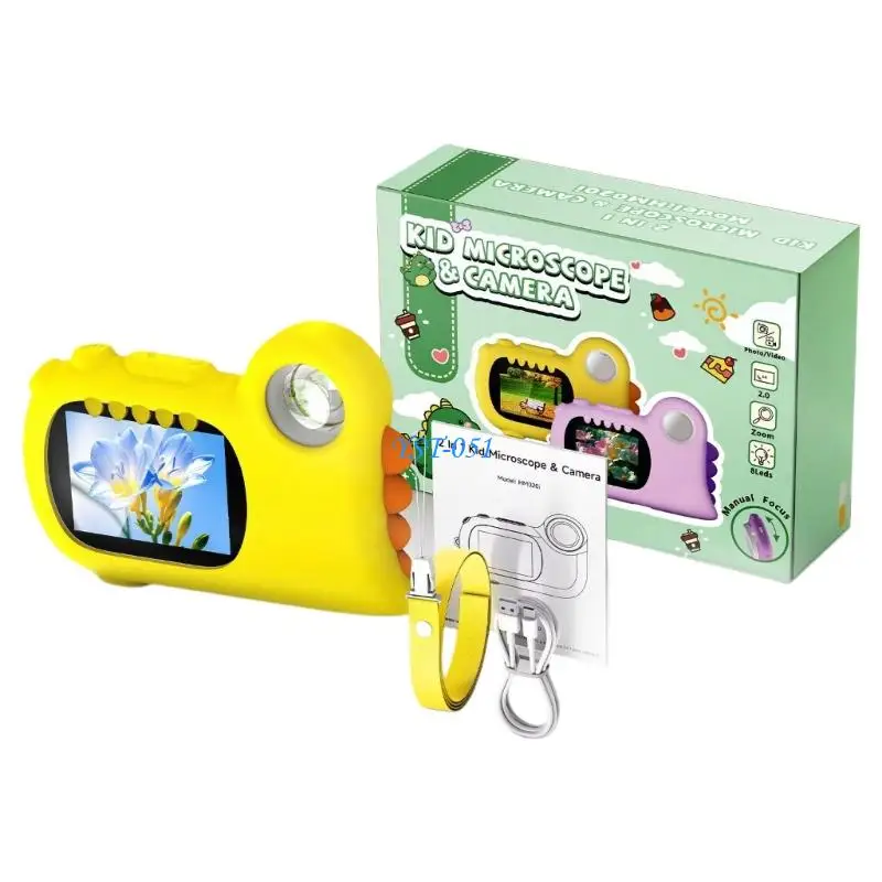E15A Educational Toy 50-1000X Microscope With Connection And 4 Level Brightness