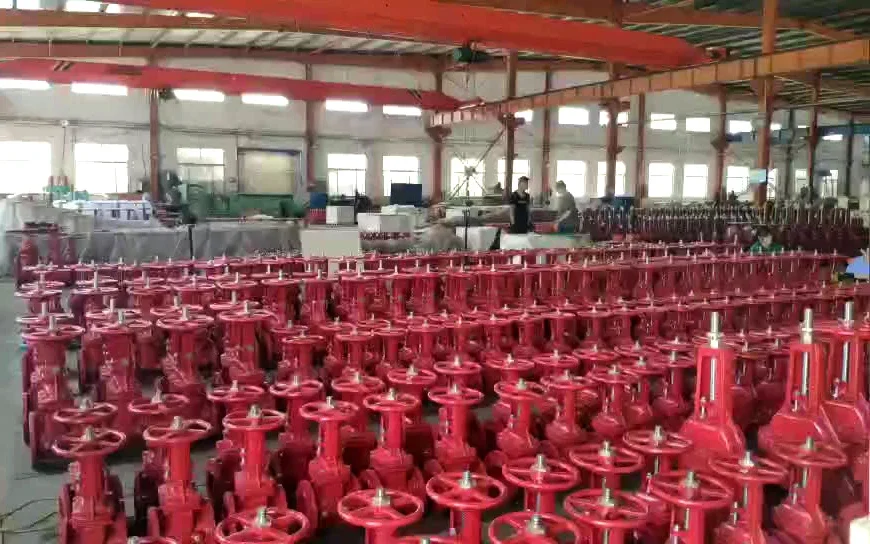 TKFM 4 inch non rising firefighting soft seal cast ductile iron flange gate valve