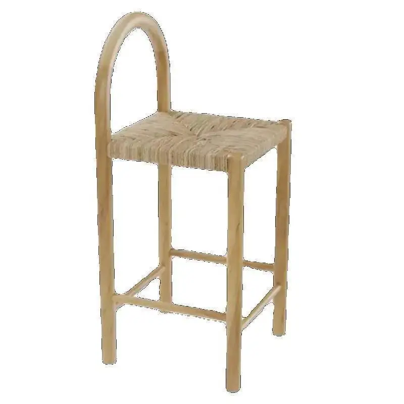 

Высокие плетеные деревянные барные стулья из ротанга, современные скандинавские удобные модные барные стулья для взрослых, вечерние стулья для ожидания, мебель для отдыха Muebles