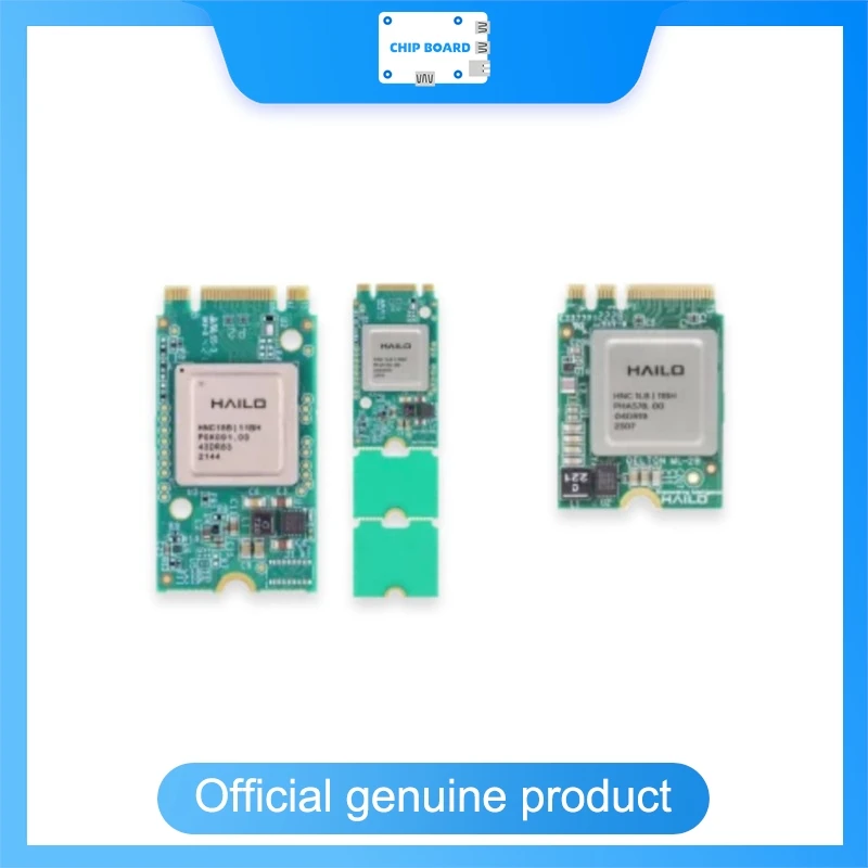 Hailo-8L M.2 AI Accelerator Module, Key B+M and A+E Compatible Edge AI Computing Card for Machine Learning Applications