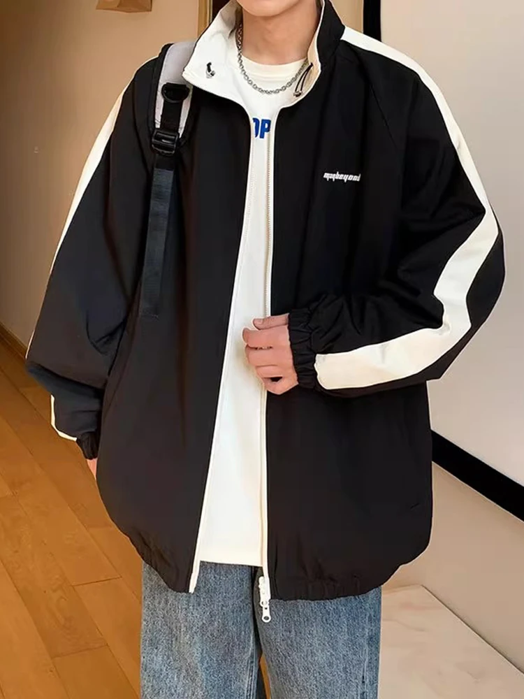 

Двусторонняя демисезонная куртка с воротником-стойкой для подростков, водонепроницаемая, ветрозащитная, винтажная, для активного отдыха, мужская