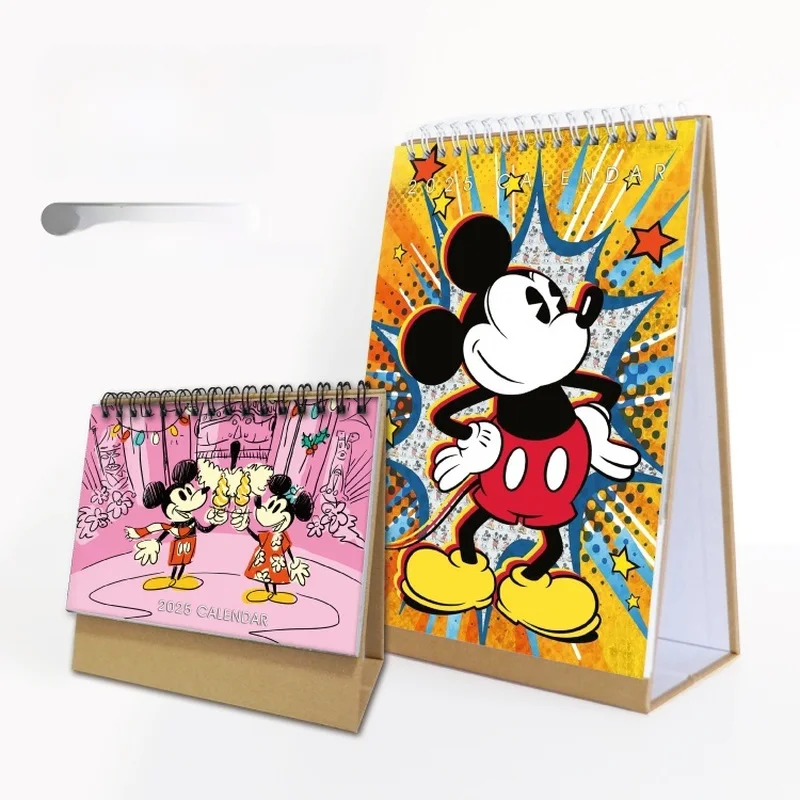 

Disney Mickey Mouse merchandise 2025 6-inch vertical version 8-inch desk calendar desktop memo calendar