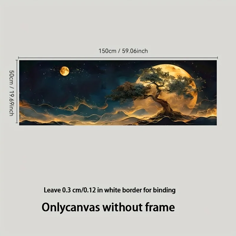 طباعة قماش شجرة الحياة كبيرة جدًا - لوحة فنية جدارية تجريدية، ديكور كلاسيكي حديث لغرفة المعيشة، غرفة النوم، المطبخ، الحمام -