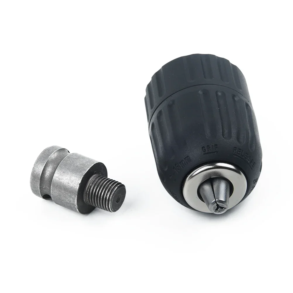 213mm 12 Keyless Drill Chuck Screwdriver Adapter Hex Shank Seamless Connection Reliable Performance for Impact Wrench