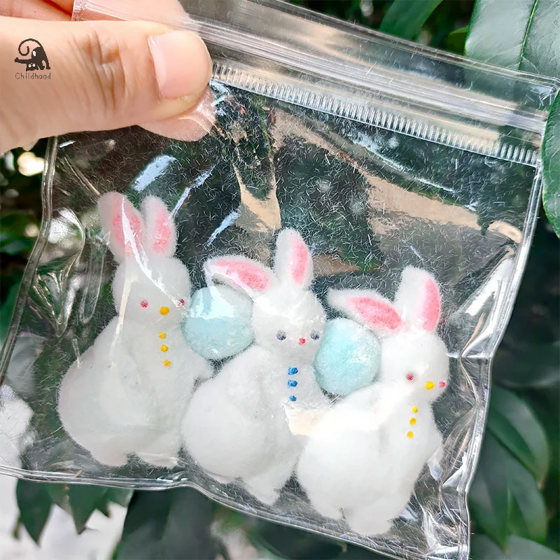 Cartoon Kawaii Simulated Plush Rabbit Slow Rebound Fluid Toy Creative Fidget Pinch Toy Children Decompression Toys