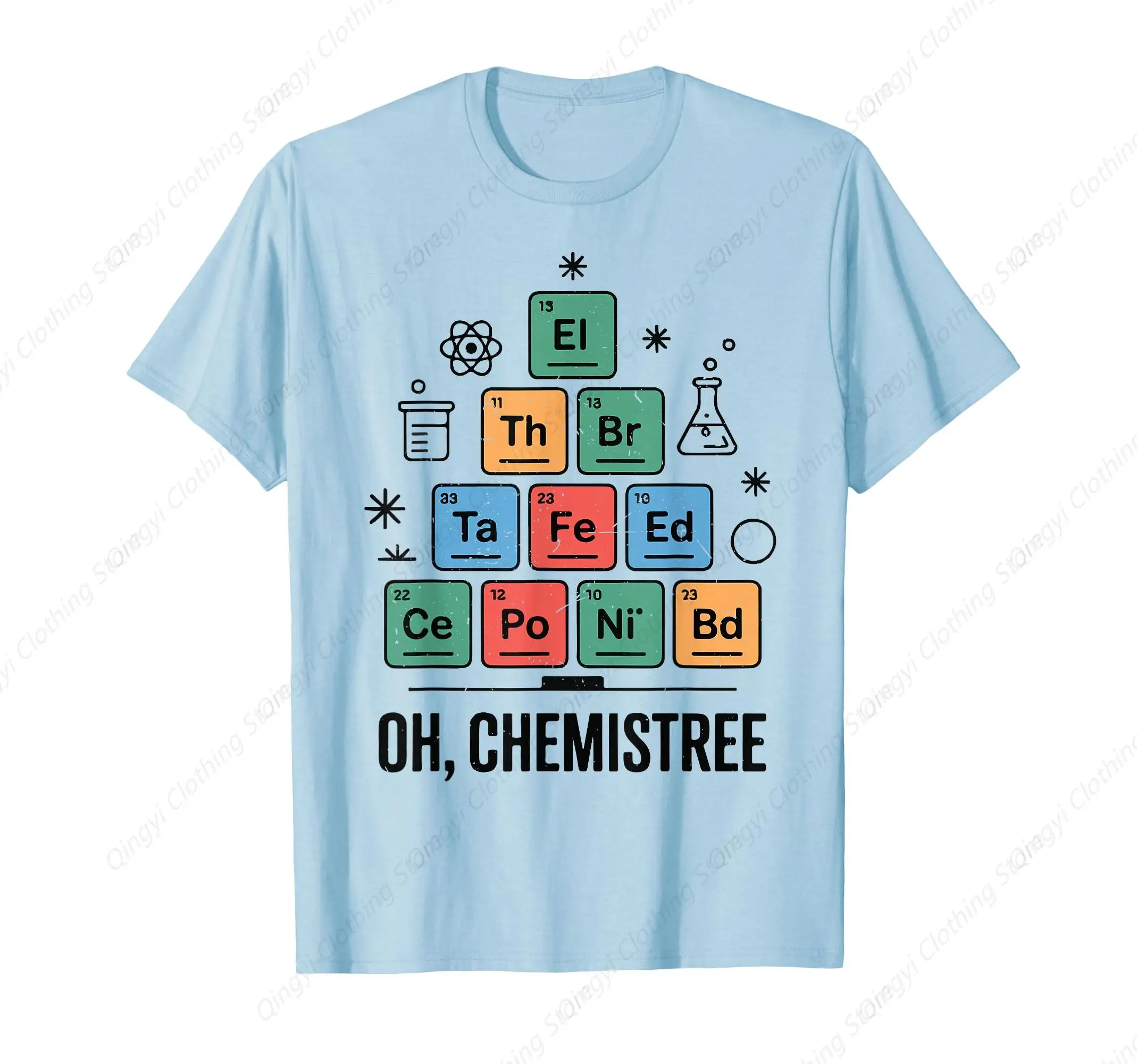 

Oh Chemistree Funny Science Christmas Tree Chemistry Teacher T-Shirt
