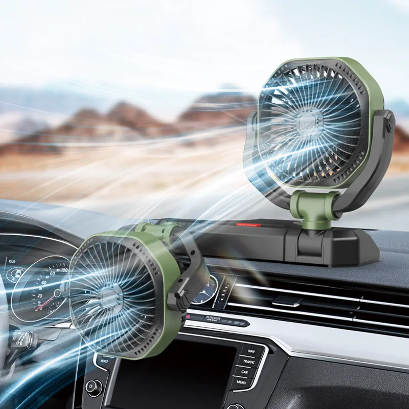 

12 В 24 В Складной двуглавый автомобильный вентилятор 5 В Usb Настольный охладитель воздухоохладитель Вентилятор для автомобиля Универсальный автомобильный вентилятор с двойной головкой