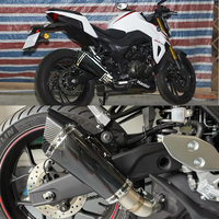 For Haojue DR300 51mm Motorcycle Exhaust R11 Muffler with DB killer XR 252R R25 Z400 Z900 MT07 MT09 ninja650 Z750 Z800 mt03 R6