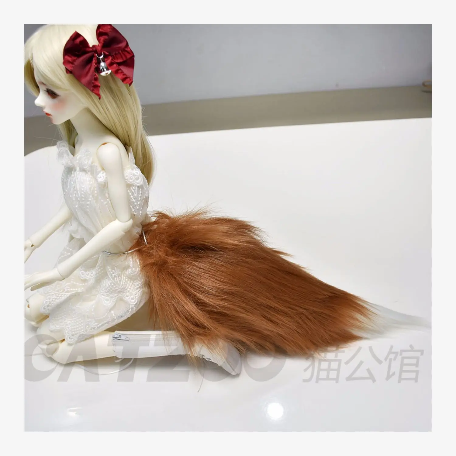 40CM Bjd Doll with Animal Tail Cat Tail Dog Tail Fox Tail Cosplaylolita Doll Available Doll Play Costume