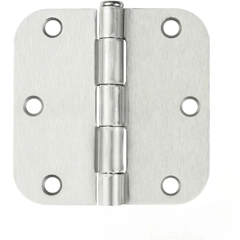 1pc Rounded Iron Black/silver/gold Hinges. Home Door 3.5inch Hinges. Household Hardware Accessories. Bathroom Door Hinge