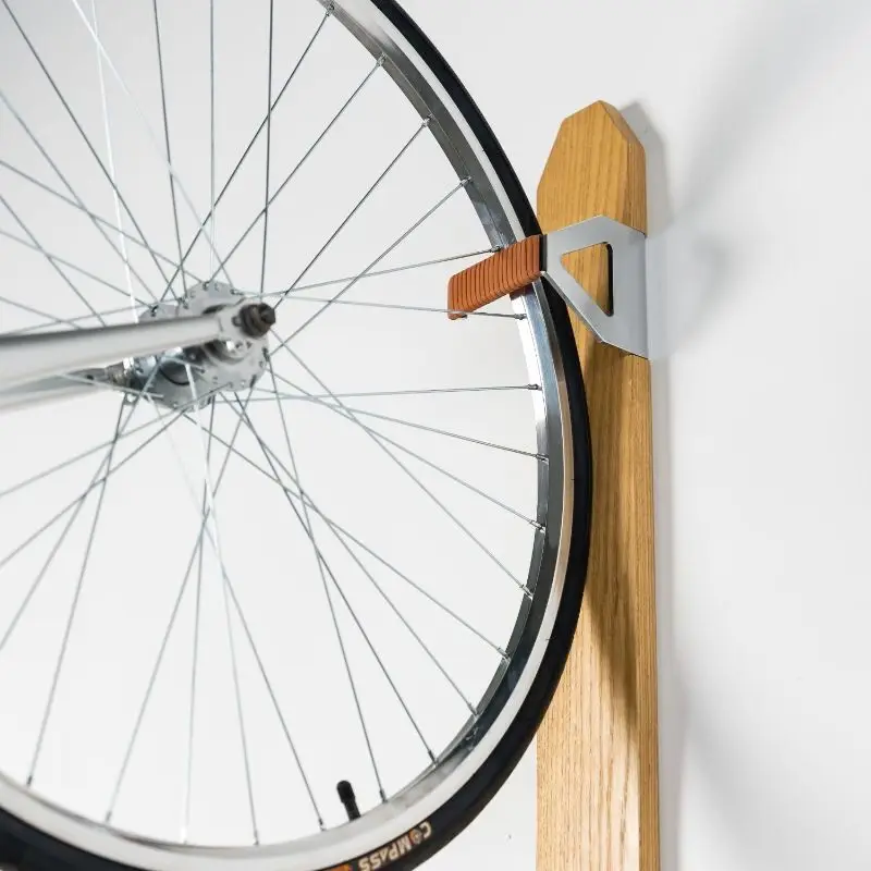 Wind Chaser Minimalist Solid Wood Bicycle Storage Rack Wall Mounted Bicycle Vertical Wall Parking Rack