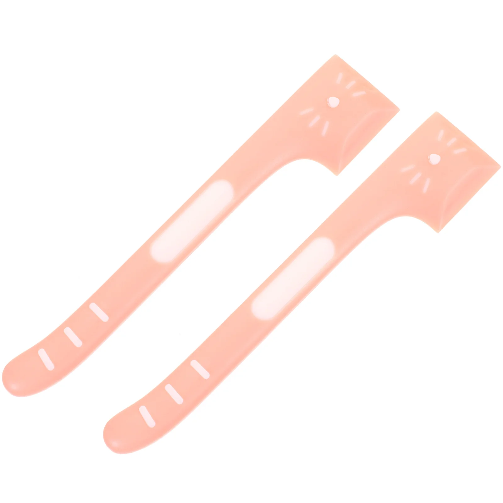 

2pcs Pet Feeding Spoon for Cat Dog Wet Food Can Opener Scraper Long Handle Reusable Spoon Durable Scoop Tool Easy Corners