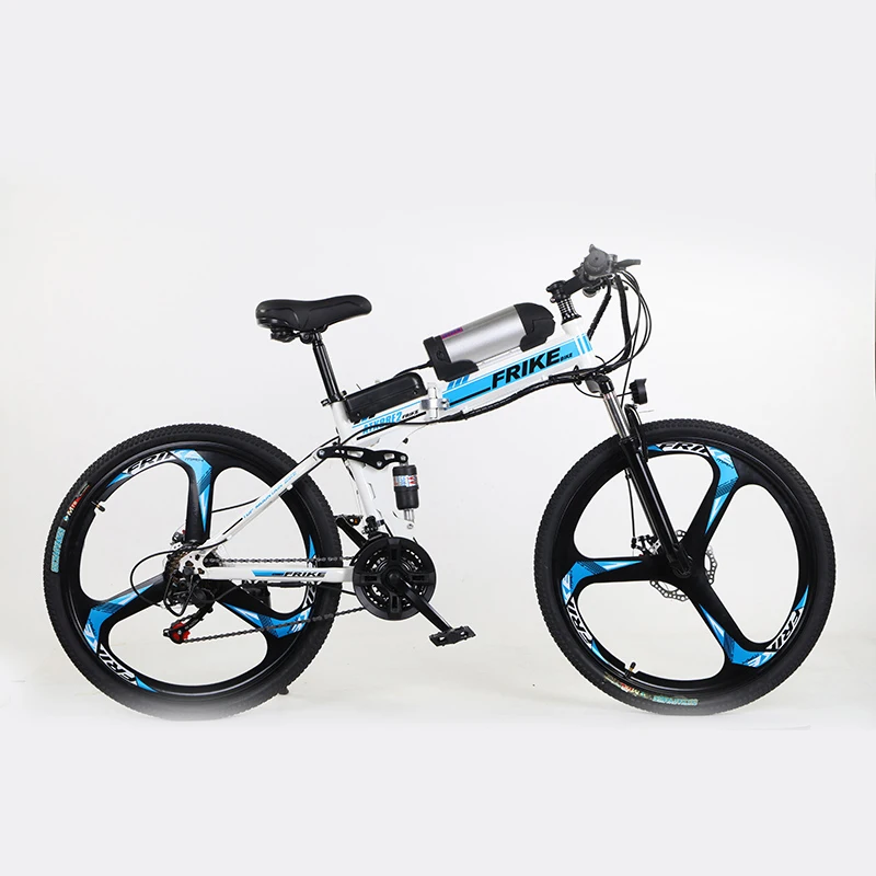 Folding Mountain Bike Electric Bicycle 26INCH 36V 8A 250W Bicycle E Bike Foldable Adult Folding LED Light Steel Lithium Battery