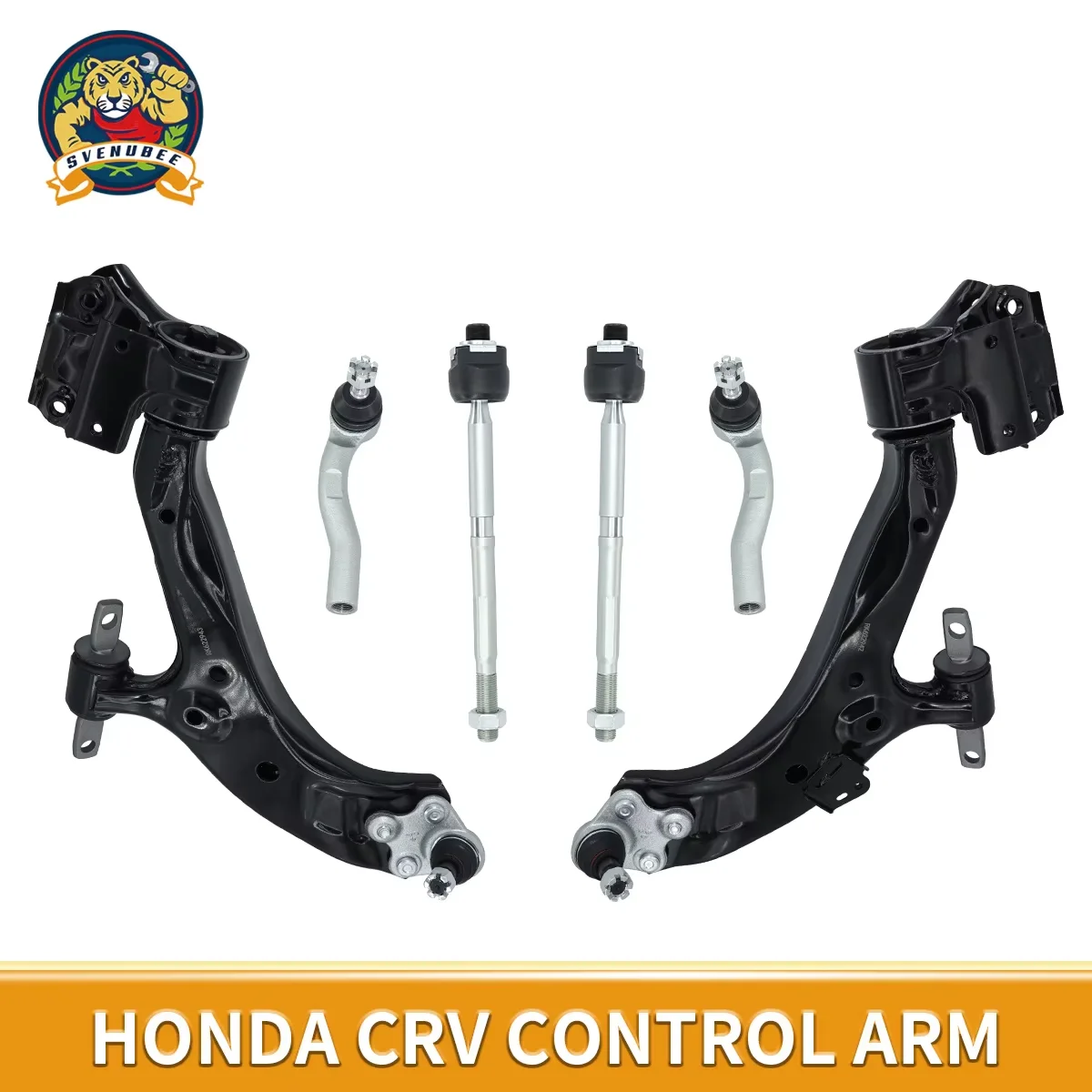 

Svenubee 6Pcs Front Lower Suspension Control Arms with Ball Joints Inner and Outer Tie Rods Set Kits for Honda CR-V 2015 2016