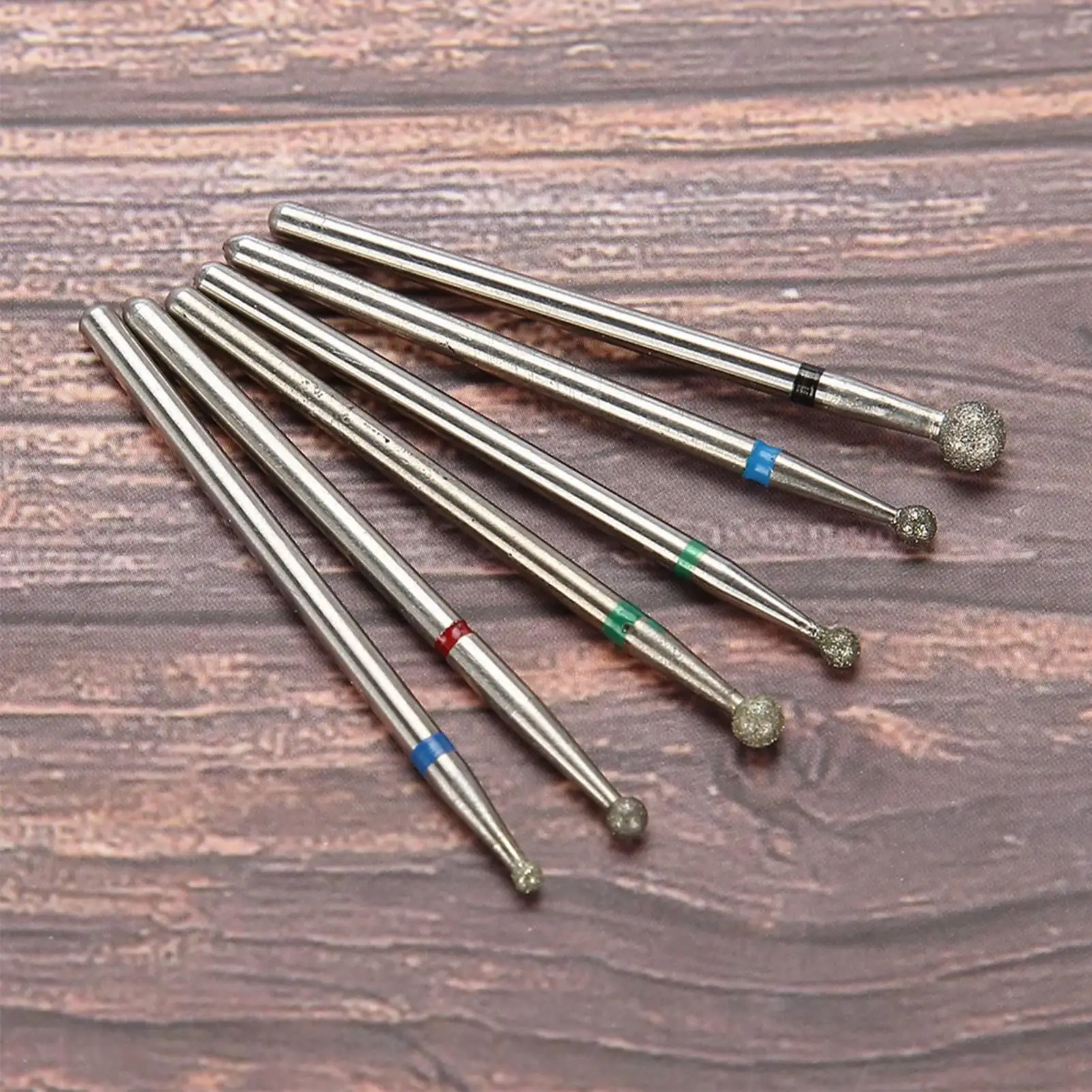 مجموعة قطع البشرة مكونة من 6 قطع من الفولاذ المقاوم للصدأ لأدوات مانيكير لإزالة طلاء الجل