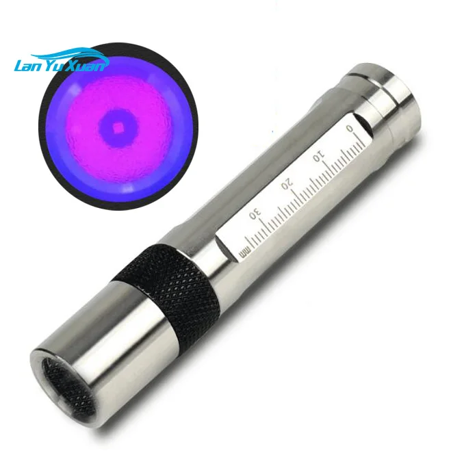 5W UV 365nm Stainless Steel LED Flashlight Ultraviolet Blacklight ZWB2 Filter Supplied Yooperlites Detection