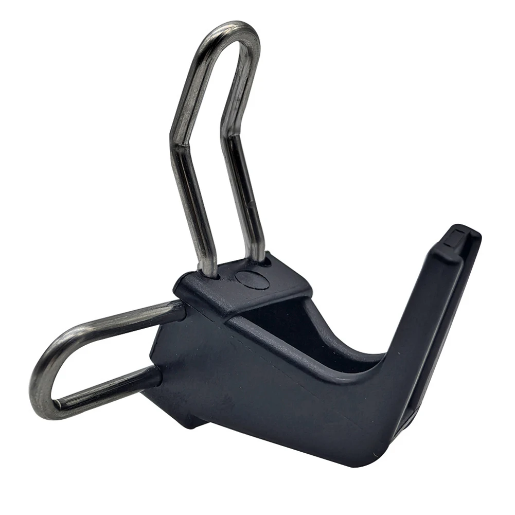 Faltbares Fahrradzubehör, E-förmige Schnalle, Fahrrad-Aufbewahrung, Faltbares Fahrrad, Schraubendurchmesser 8 mm, Farbe Schwarz, verstärktes Nylonmaterial