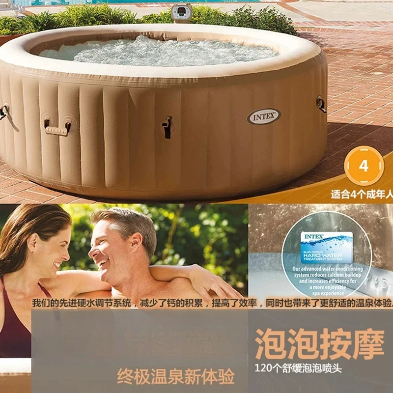 Jacuzzi Portable 4-6 People Swimming Pool Bathtub Filled Swimming Pool Inflatable Bathtub