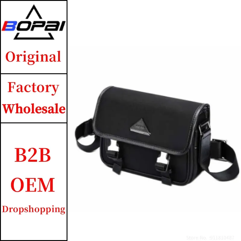 

BOPAI Wholesale Custom Bopai Men Fashion Lightweight Waterproof Trendy Crossbody Shoulder Business Messenger Bag