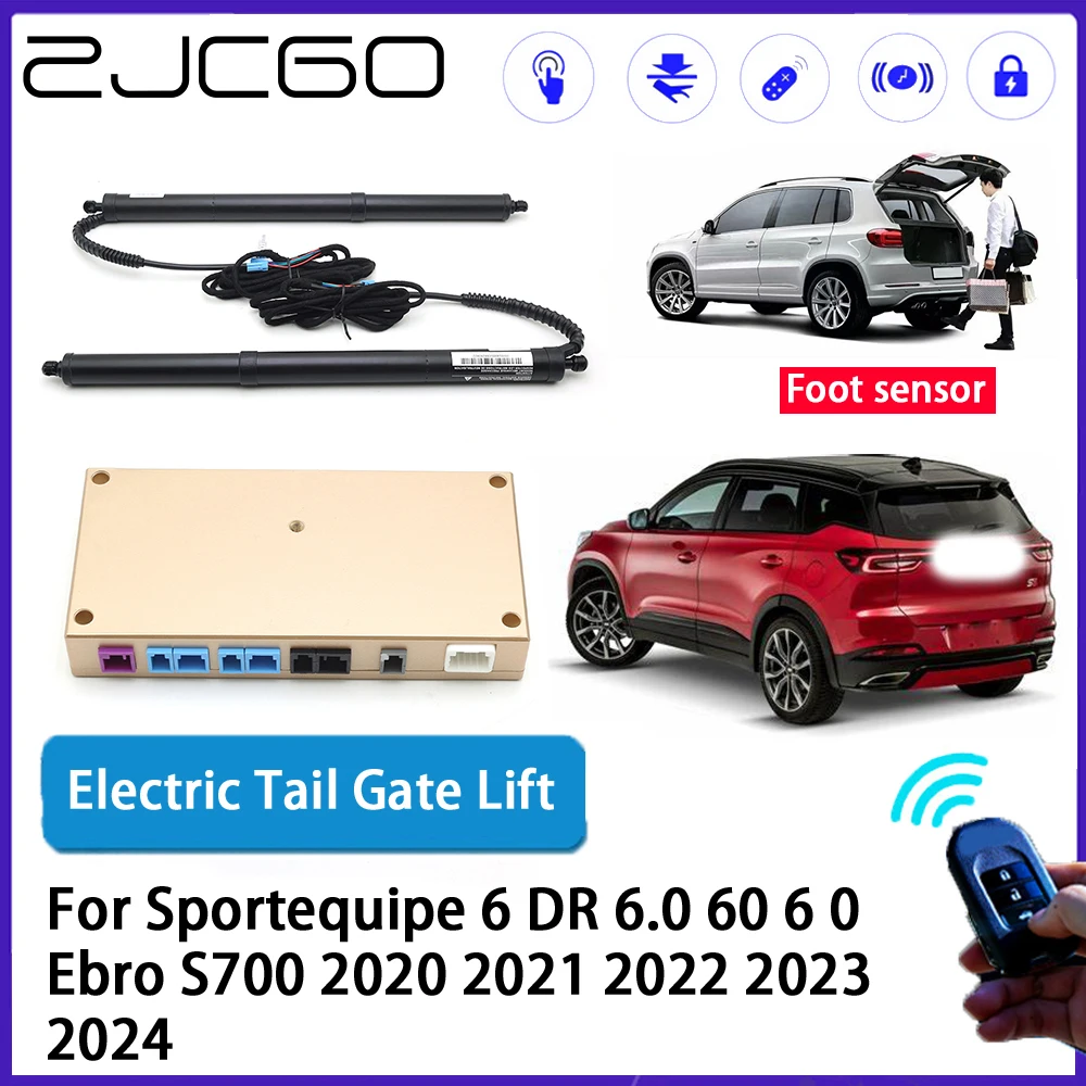 

ZJCGO Car Auto Trunk intelligent Electric Tail Gate Lift Automatic Tailgate for Sportequipe 6 DR 6.0 60 6 0 Ebro S700 2020~2024