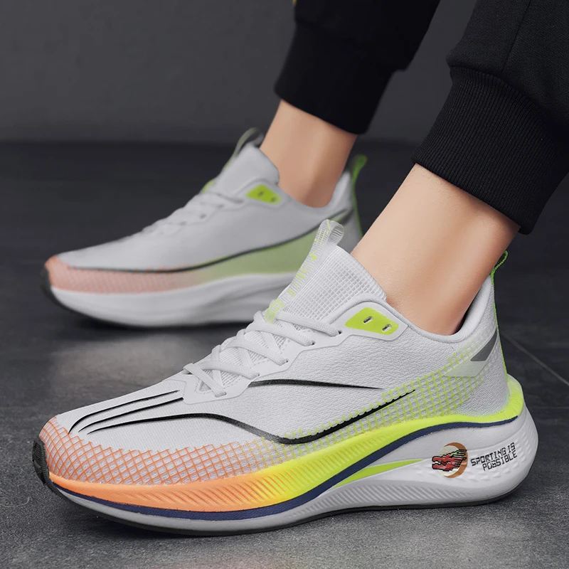 

Four Seasons Men's Shoes 2025 New Breathable Mesh Thick soled Sports Shoes for Youth Versatile Casual Running Shoes