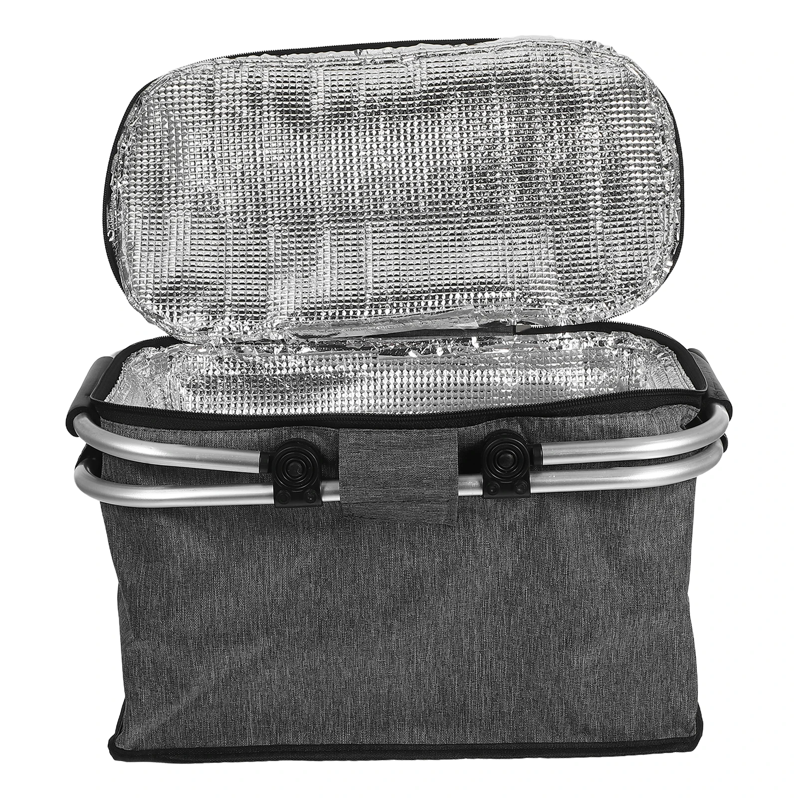 

Insulated Picnic Basket Large Capacity Foldable Waterproof Cooler Bag For Outdoor Camping Travel Beach Grocery Tote Heavy Duty