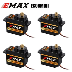 EMAX ES08MD II ES08MA II Mini Servo Digital de Metal 12g para modelo de avión RC Mini engranaje de Metal de alta velocidad para avión FPV RC fijo