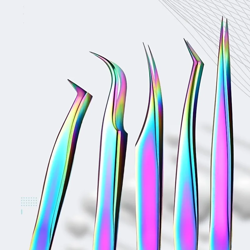 Edelstahl-Wimpernpinzette, Wimpernverlängerungs-Pinzette, Beauty-Wimpernpinzette, Falsche Wimpernzange, Beauty-Tool – Detail 2