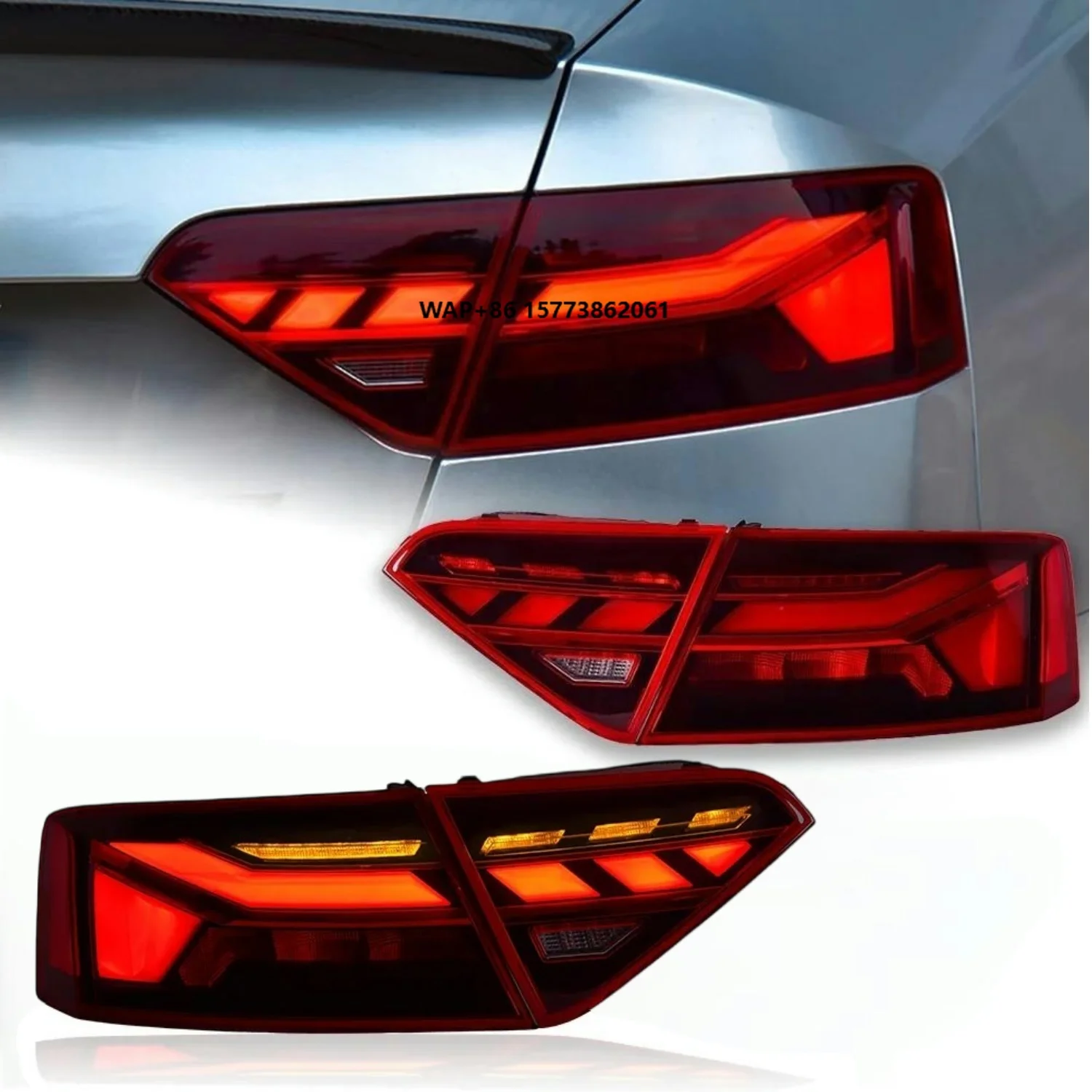 

A5 Pair LED Taillight 2008-2016 Modified Rear Tail Lamp Daytime Running Lights Upgrade Auto Accessories for Au Di
