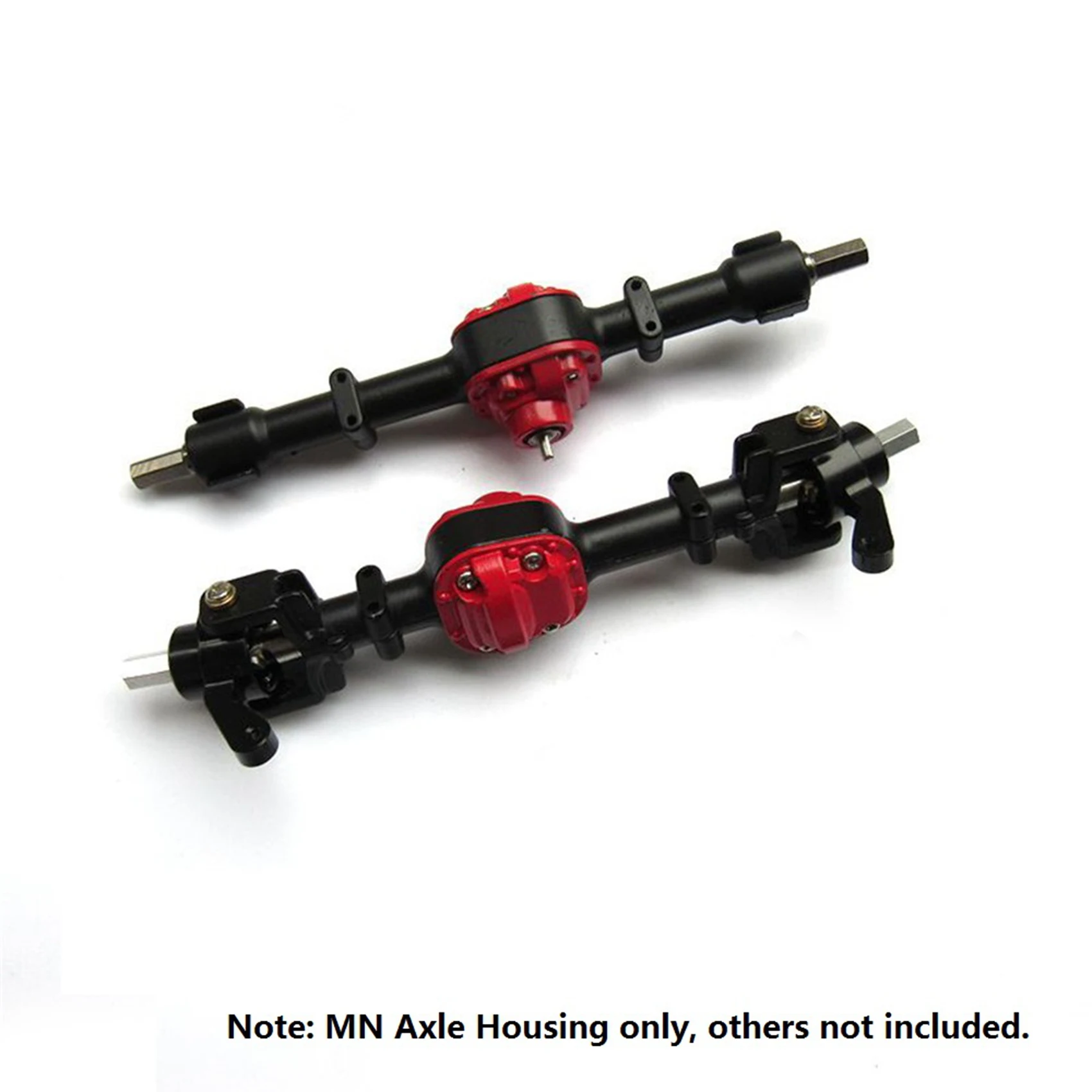 ABUM-3X Metal Front And Rear Bridge Axle Housing Case For MN D90 D91 MN99 MN99S 1/12 RC Car Upgrade Parts Accessories,Black