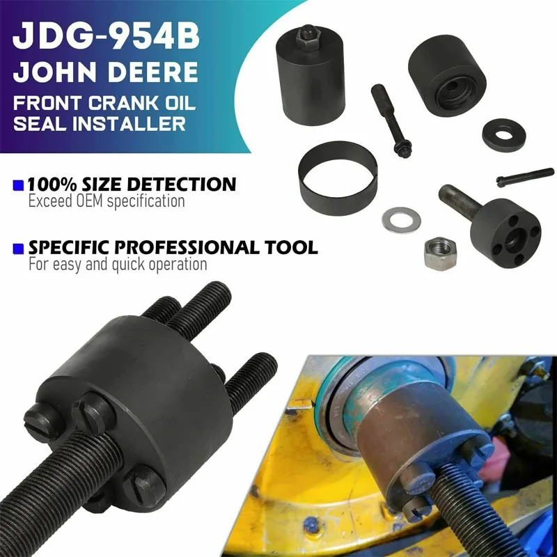 JDG954B ingranaggio albero motore e paraolio anteriore installatore per motori John Deere 1039 4045 6059 6068