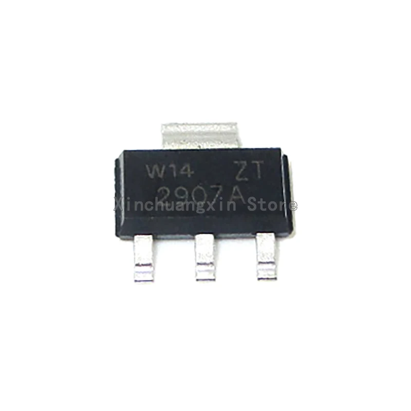 10pcs PZT2907A ZT3906 ZT3904 ZT2222A 칩 SOT223 크리스탈 삼극관 ZT2907