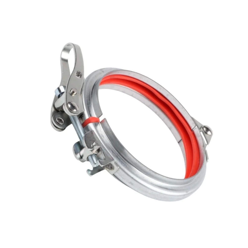 Galvanized Iron Hose Clamp with Rubber for liner for Reliable Clamping on Smooth and Textured Pipe Surfaces in HVAC and Plumbing