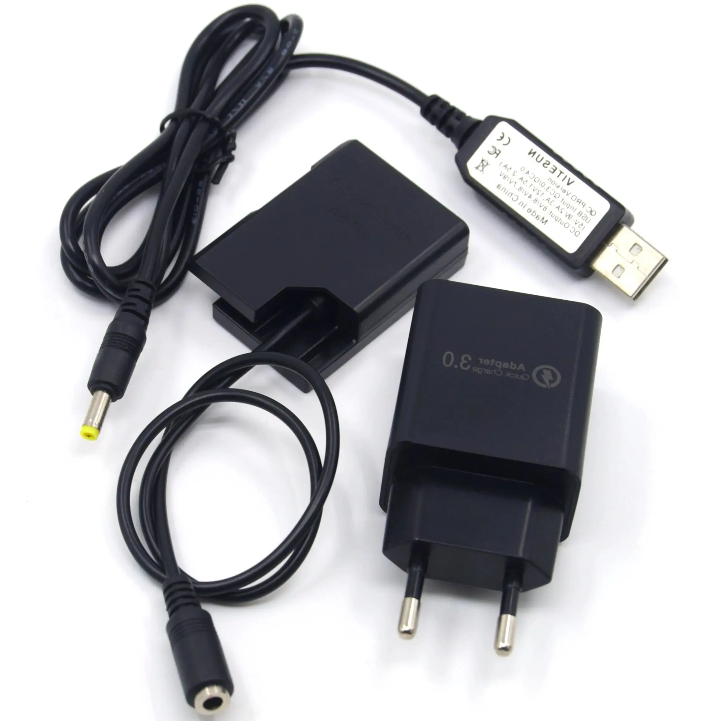 

18W Charger + MH-24 USB Cable + EP-5A EN-EL14 Dummy Battery For Nikon P7800 P7100 D5600 D5300 D5200 D5100 D3400 D3300 D320