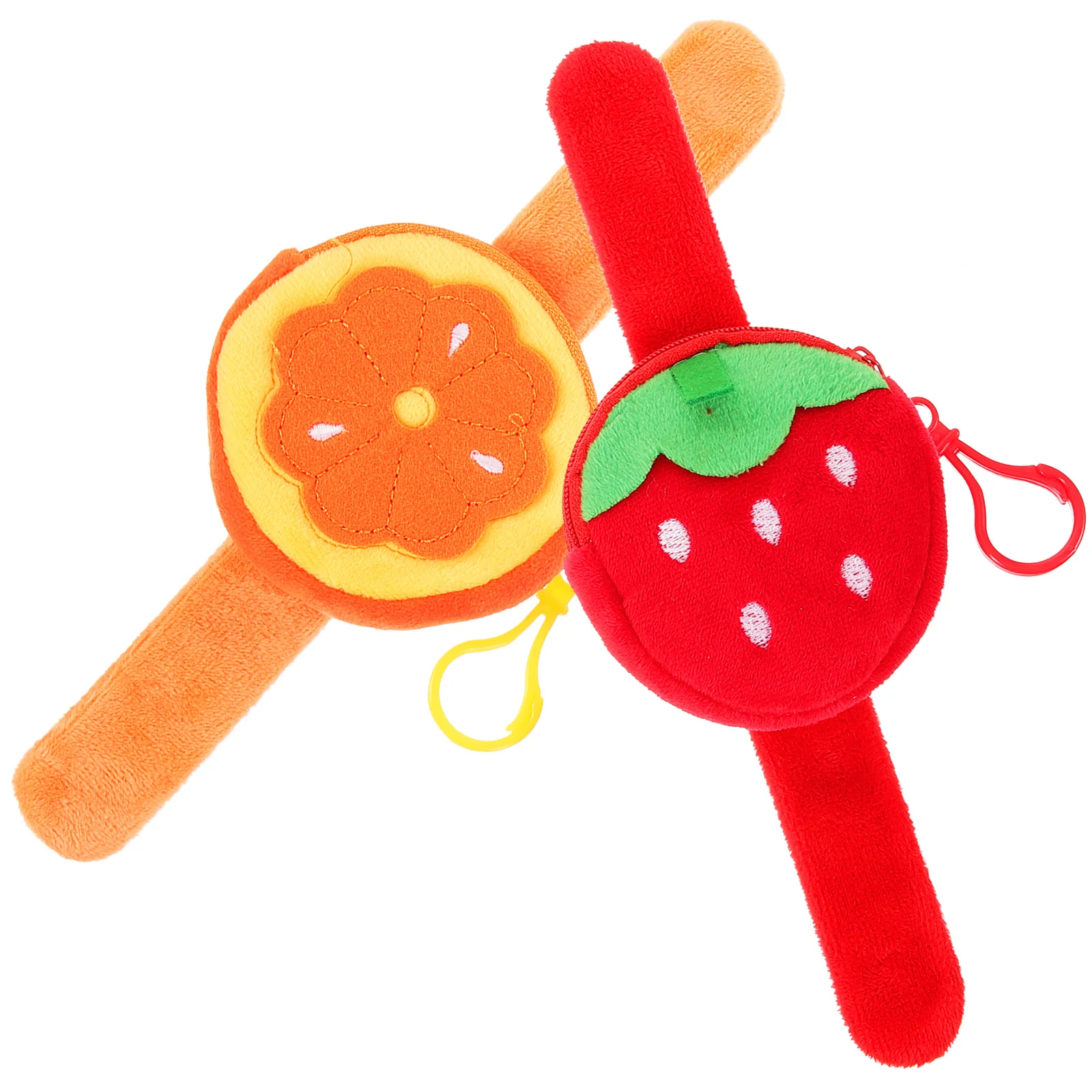 2 pezzi simpatici braccialetti schiaffo tema frutta aspetto adorabile colori chic braccialetti decorativi per bambini festival vacanze festa uso