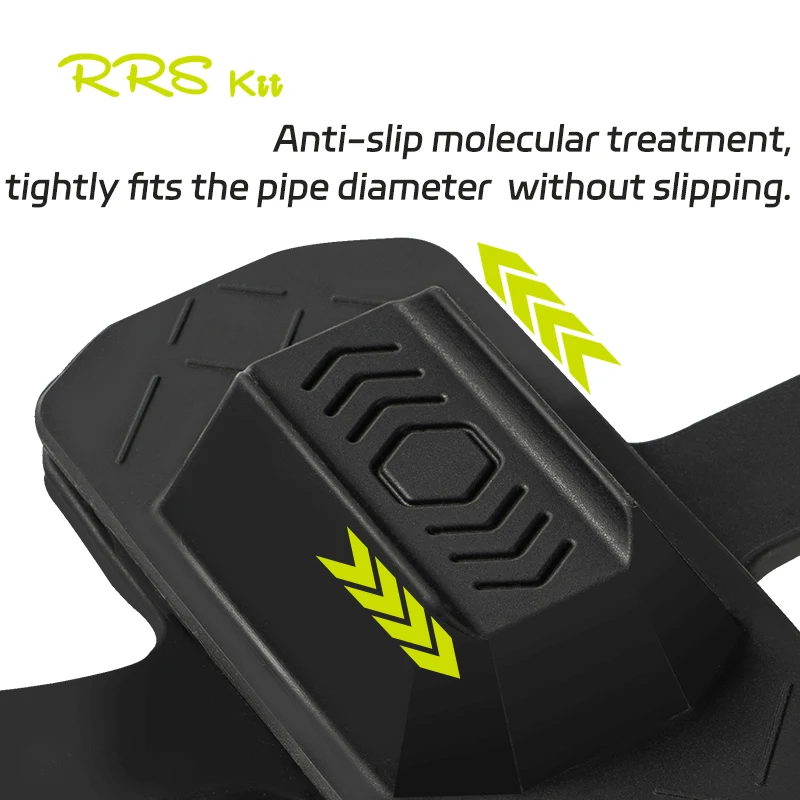 RRSKIT Bicycle All-in-One Silicone Cell Phone Holder Quick Mount Non-Slip Integrated Cell Phone Holder for Rechargeable Phones